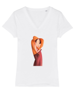 Îndrăgostiți Tricou mânecă scurtă guler V Damă Evoker