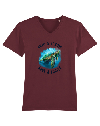 Save a turtle Burgundy