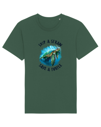 Save a turtle Bottle Green