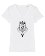 LUP Tricou mânecă scurtă guler V Damă Evoker