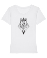 LUP Tricou mânecă scurtă guler larg fitted Damă Expresser