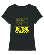 Best Wife in the Galaxy Tricou mânecă scurtă guler larg fitted Damă Expresser