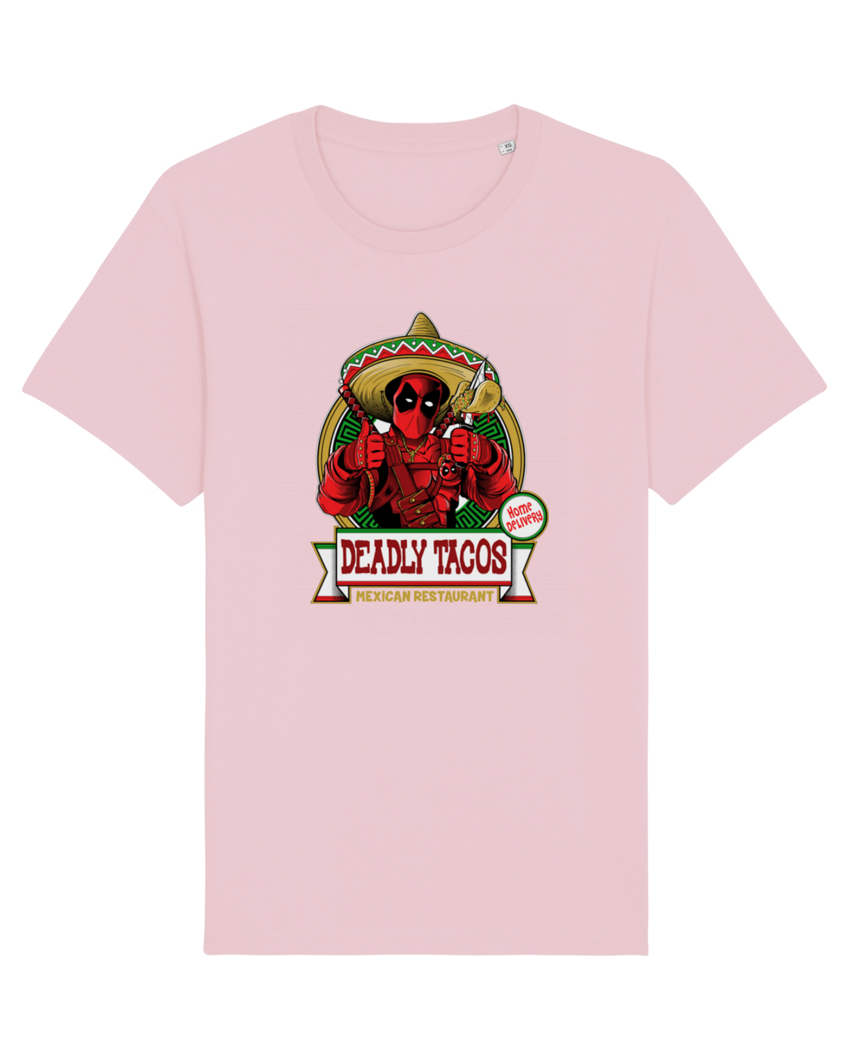 Tricou mânecă scurtă Unisex Rocker Cotton Pink