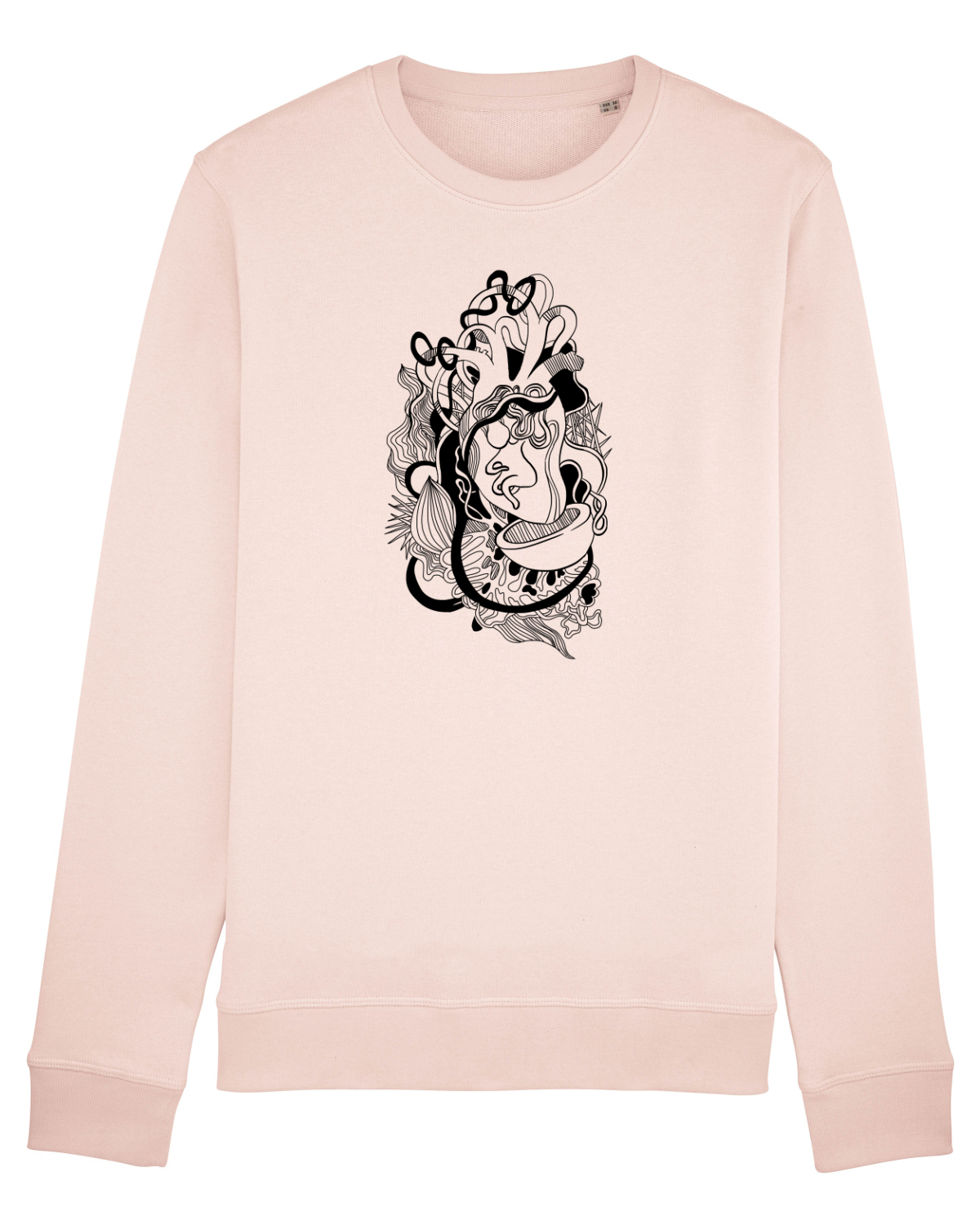 Bluză mânecă lungă Unisex Rise Candy Pink