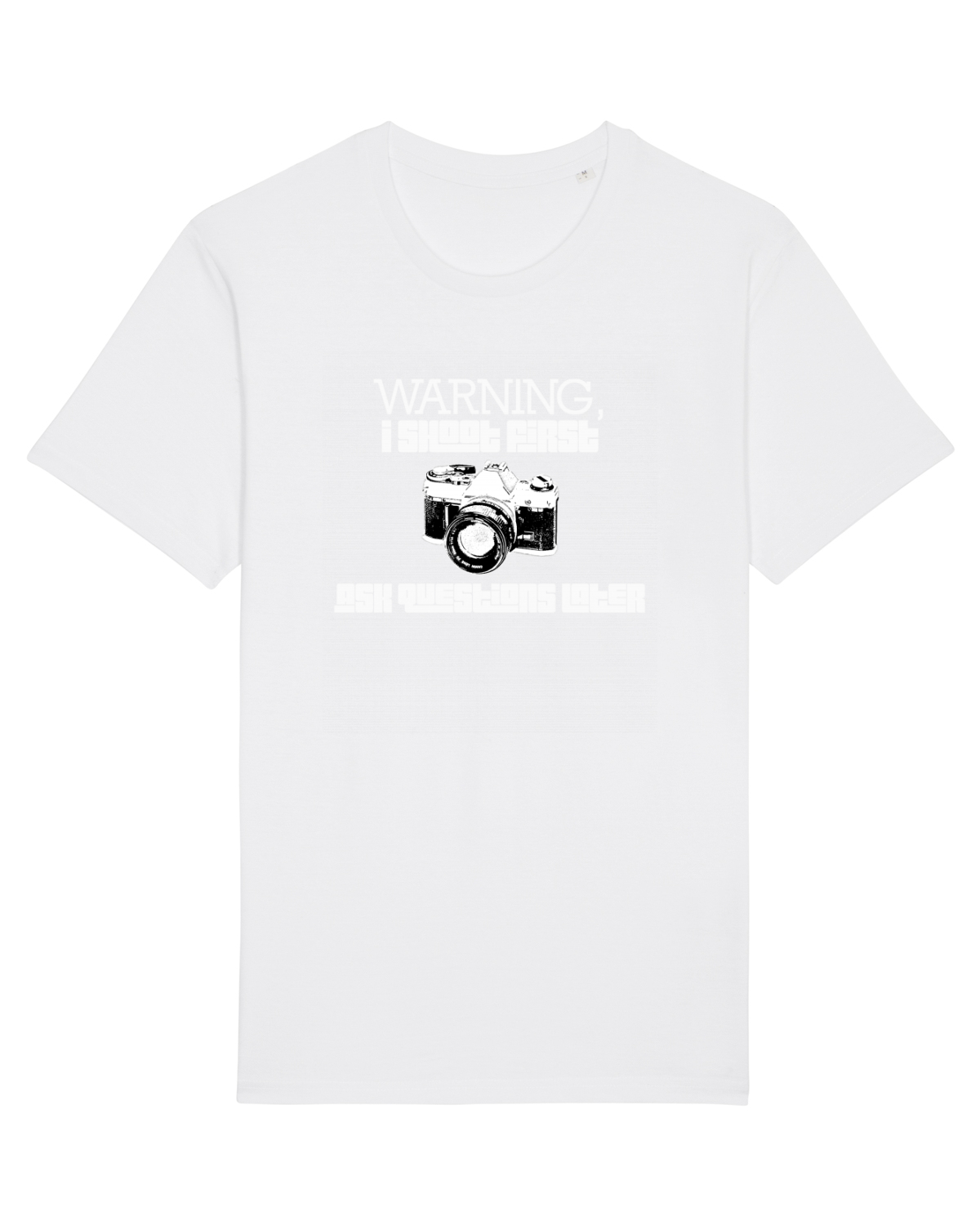 Tricou mânecă scurtă Unisex Rocker White