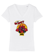 I am the night bat. Tricou mânecă scurtă guler V Damă Evoker