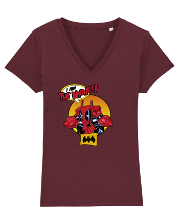 I am the night bat. Burgundy