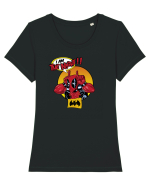 I am the night bat. Tricou mânecă scurtă guler larg fitted Damă Expresser