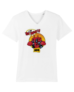I am the night bat. Tricou mânecă scurtă guler V Bărbat Presenter
