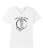 French bulldog Tricou mânecă scurtă guler V Bărbat Presenter