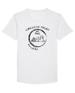 Pug trust Tricou mânecă scurtă guler larg Bărbat Skater