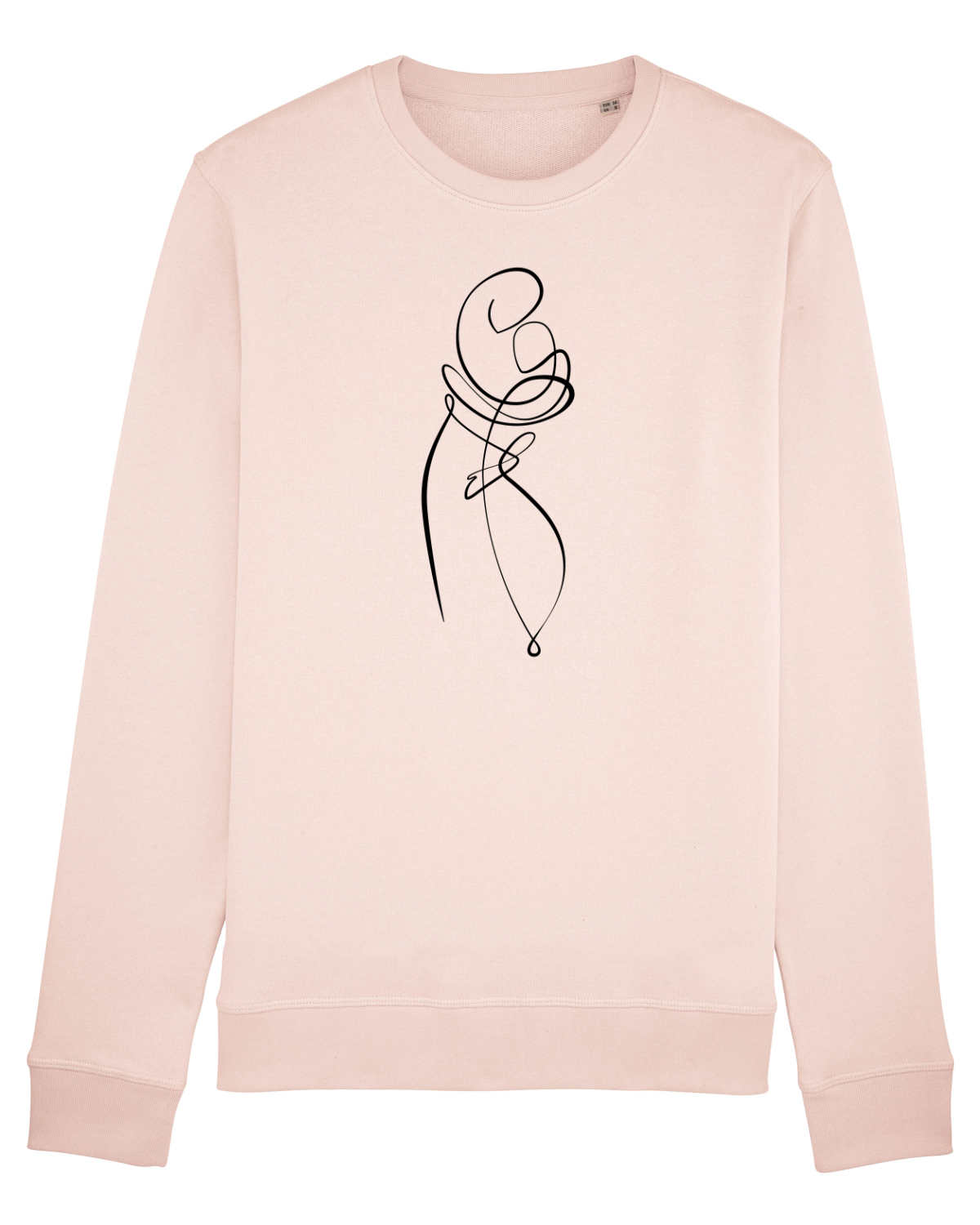 Bluză mânecă lungă Unisex Rise Candy Pink