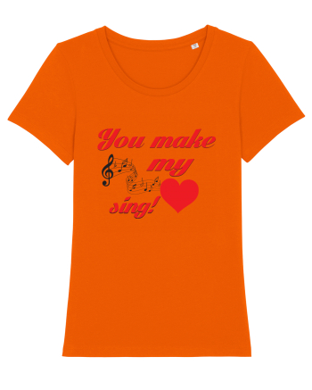 My heart sing Bright Orange