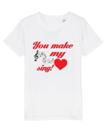 My heart sing Tricou mânecă scurtă  Copii Mini Creator