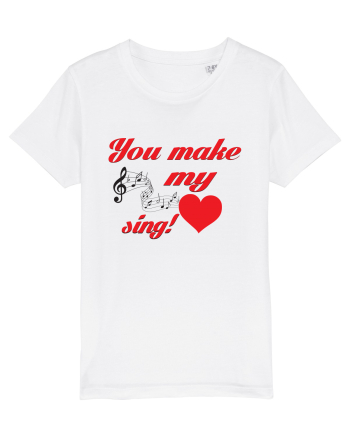 My heart sing White