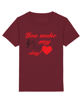 My heart sing Burgundy