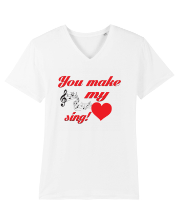 My heart sing White
