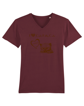 Cute kitty catz Burgundy
