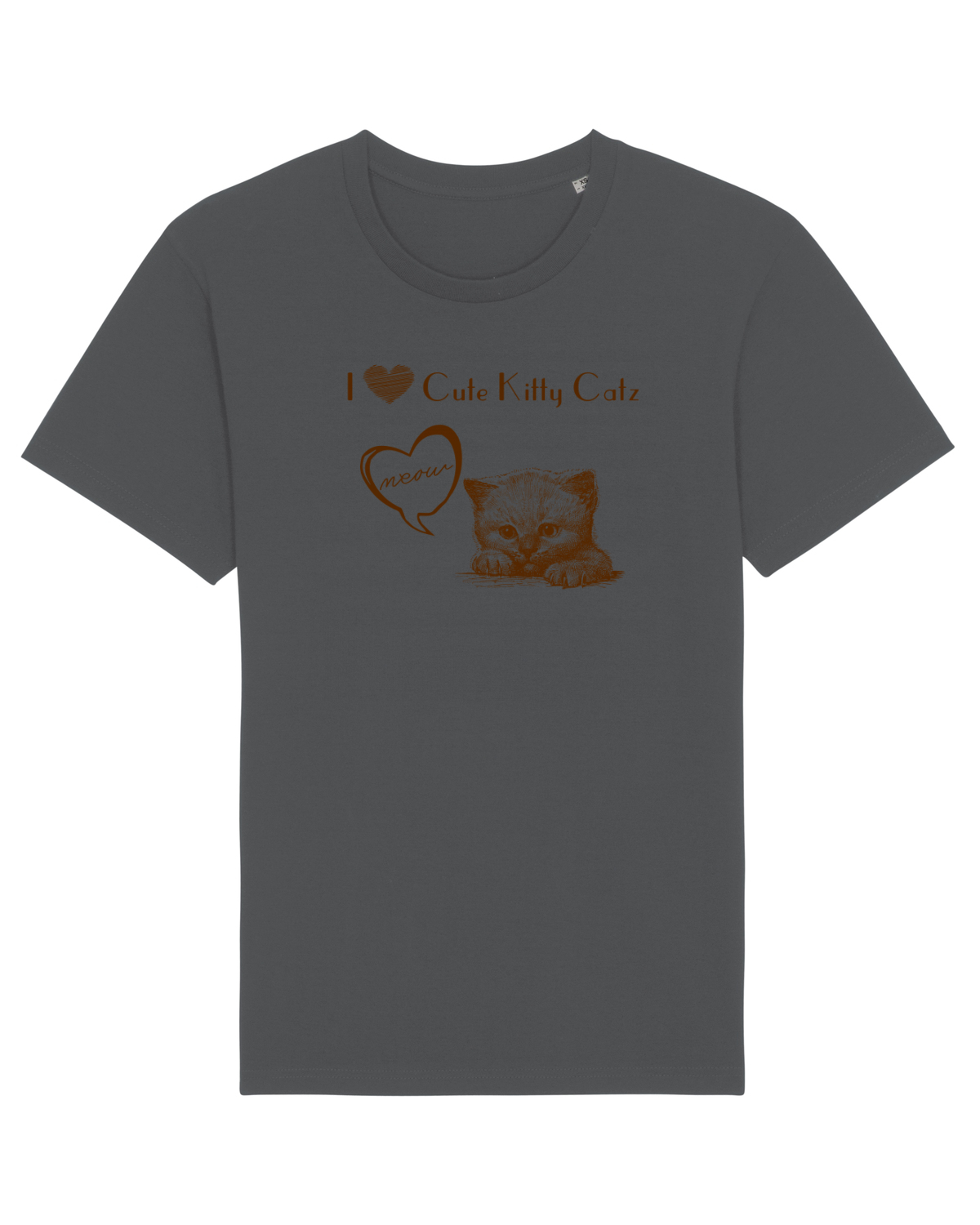 Tricou mânecă scurtă Unisex Rocker Anthracite