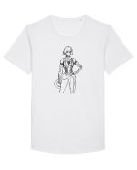 Tron Girl Tricou mânecă scurtă guler larg Bărbat Skater