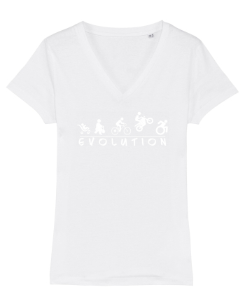 Evolution Funny White