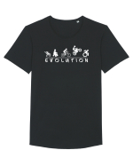 Evolution Funny Tricou mânecă scurtă guler larg Bărbat Skater