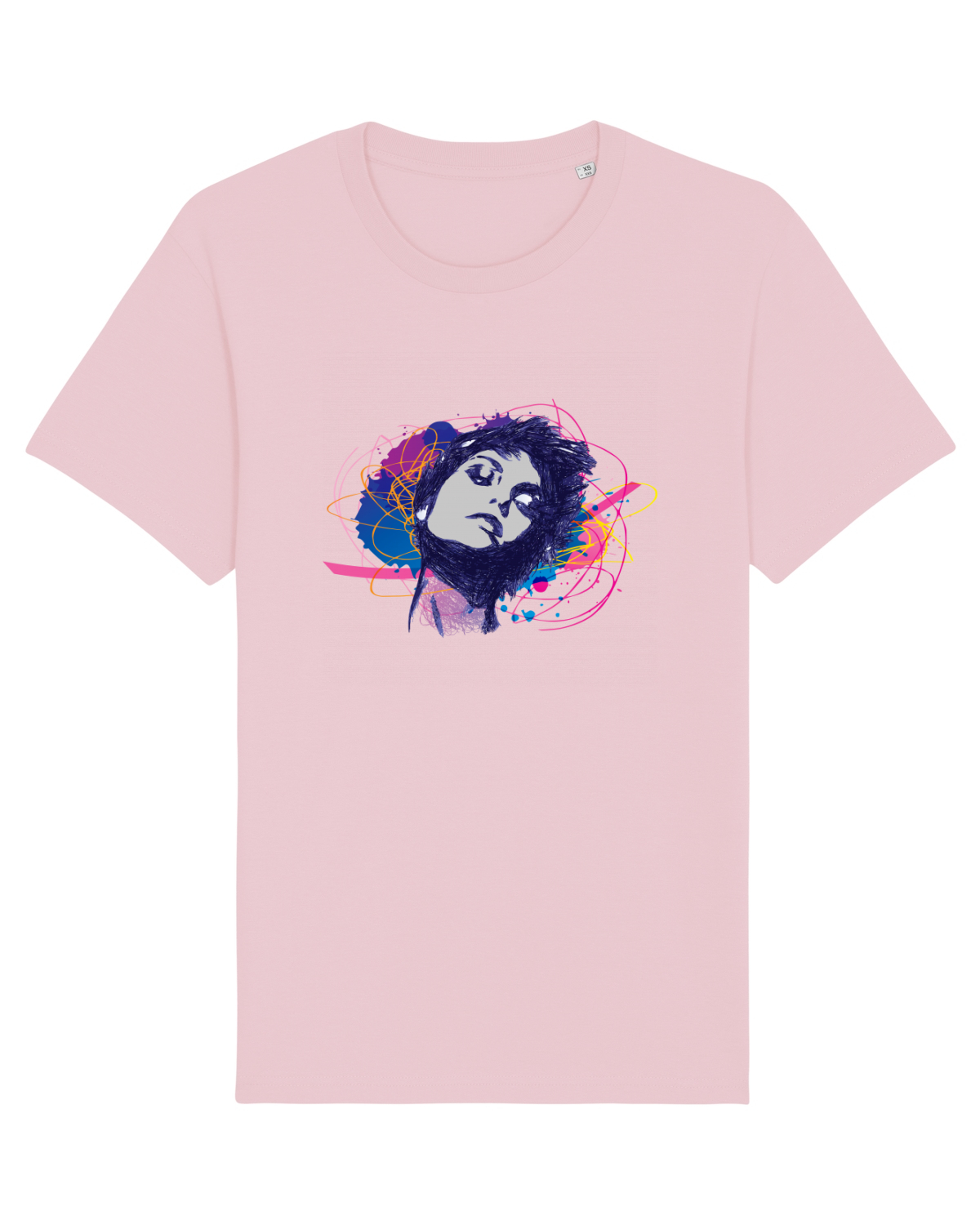 Tricou mânecă scurtă Unisex Rocker Cotton Pink
