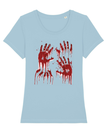 Bloody Hands Sky Blue