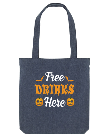 Free Drinks Here Midnight Blue