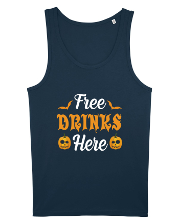 Free Drinks Here Navy