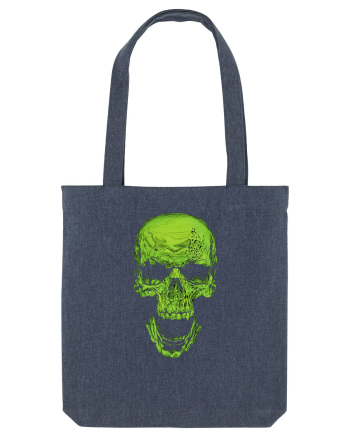 Green Skull Midnight Blue