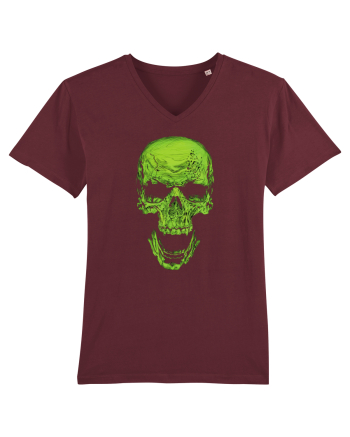 Green Skull Burgundy