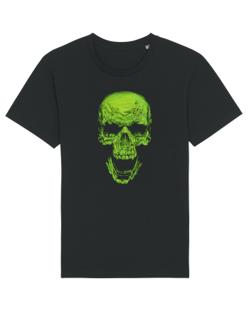 Green Skull Black