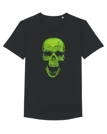Green Skull Black