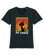 Growing My Fangs Tricou mânecă scurtă guler V Bărbat Presenter