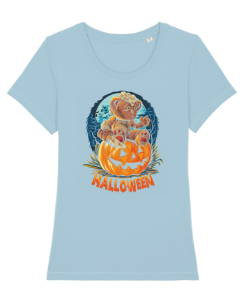 Halloween Bear Sky Blue