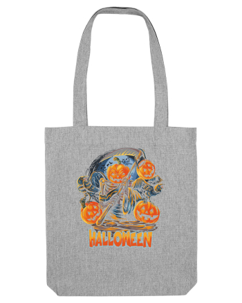 Halloween Crow Pumpkin Heather Grey