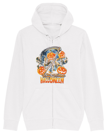Halloween Crow Pumpkin White