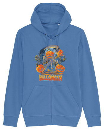 Halloween Crow Pumpkin Bright Blue