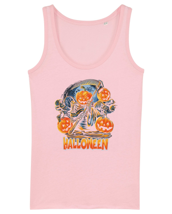 Halloween Crow Pumpkin Cotton Pink