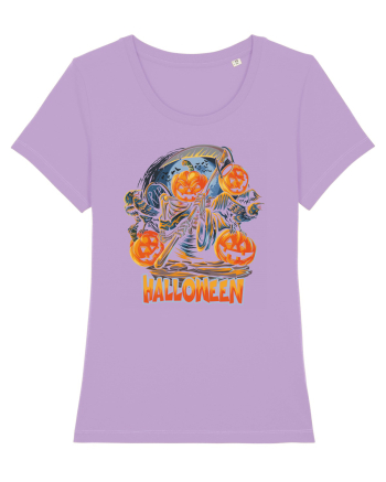 Halloween Crow Pumpkin Lavender Dawn
