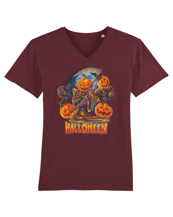 Halloween Crow Pumpkin Burgundy