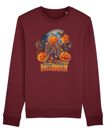 Halloween Crow Pumpkin Burgundy