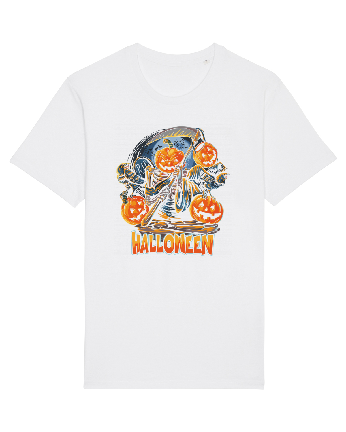Tricou mânecă scurtă Unisex Rocker White