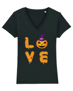 Halloween Love Tricou mânecă scurtă guler V Damă Evoker