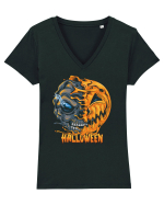 Halloween Melt Face Tricou mânecă scurtă guler V Damă Evoker