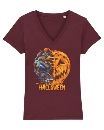 Halloween Melt Face Burgundy