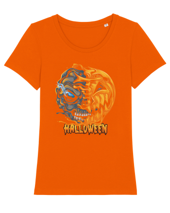 Halloween Melt Face Bright Orange
