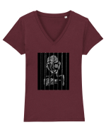 În interior Tricou mânecă scurtă guler V Damă Evoker