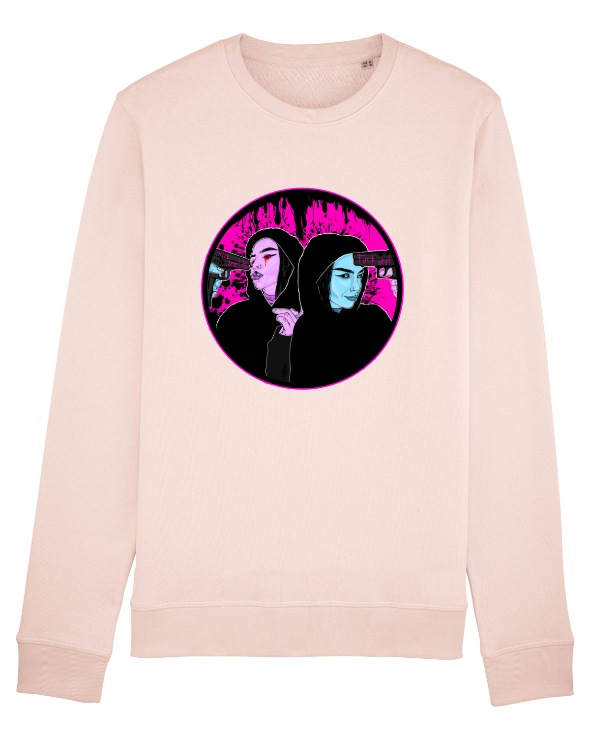 Bluză mânecă lungă Unisex Rise Candy Pink